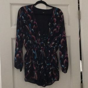 Multi color long sleeve jumper size small